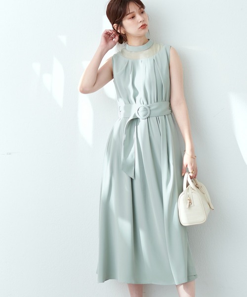 natural couture（ナチュラルクチュール）の「WEB限定サイズ有り/レディーなボレロ付きお上品ドレス（ドレス・レディース・ブラック/ブルー/ミント・LARGE/FREE）」の20枚目の写真