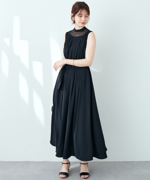 natural couture（ナチュラルクチュール）の「WEB限定サイズ有り/レディーなボレロ付きお上品ドレス（ドレス・レディース・ブラック/ブルー/ミント・LARGE/FREE）」の16枚目の写真