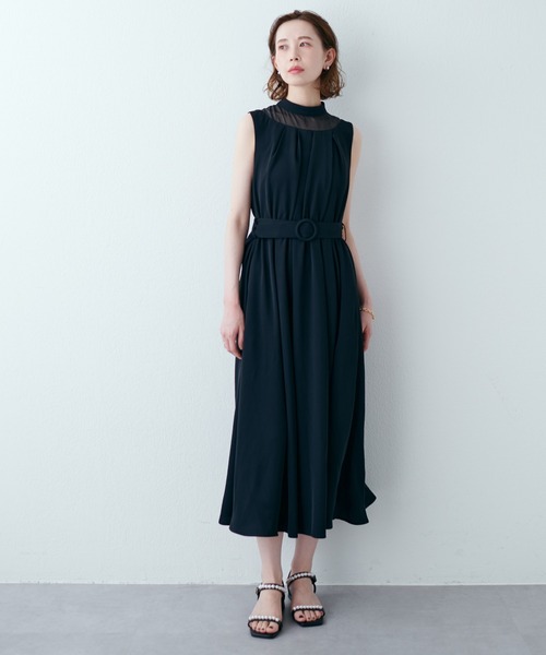 natural couture（ナチュラルクチュール）の「WEB限定サイズ有り/レディーなボレロ付きお上品ドレス（ドレス・レディース・ブラック/ブルー/ミント・LARGE/FREE）」の6枚目の写真