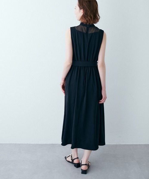 natural couture（ナチュラルクチュール）の「WEB限定サイズ有り/レディーなボレロ付きお上品ドレス（ドレス・レディース・ブラック/ブルー/ミント・LARGE/FREE）」の7枚目の写真