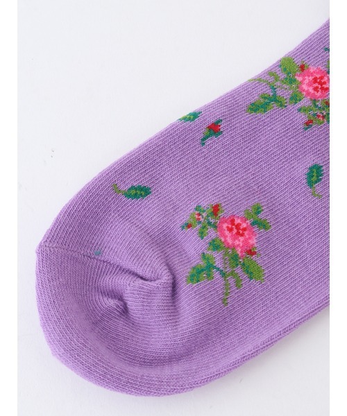 PINK HOUSE（ピンクハウス）の「lsb floral socks（ソックス/靴下・レディース・オフホワイト/ラベンダー/ブラック・フリー）」の14枚目の写真