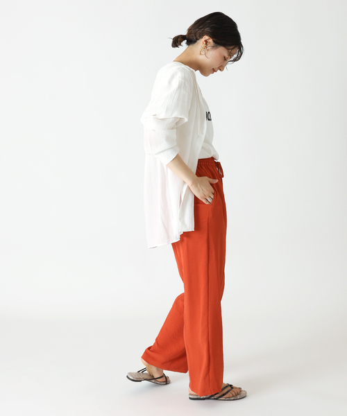 サテンイージーカラーパンツ（その他パンツ）｜B.C STOCK（ベー