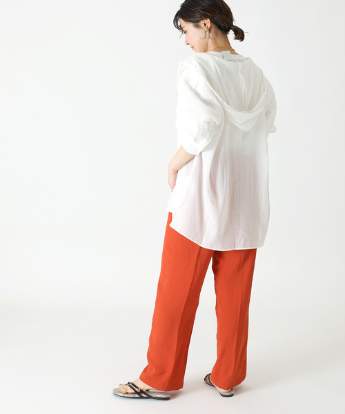 B.C STOCK（ベーセーストック）の「サテンイージーカラーパンツ（その他パンツ・レディース・イエロー/オレンジ/ブルー系その他・FREE）」の6枚目の写真