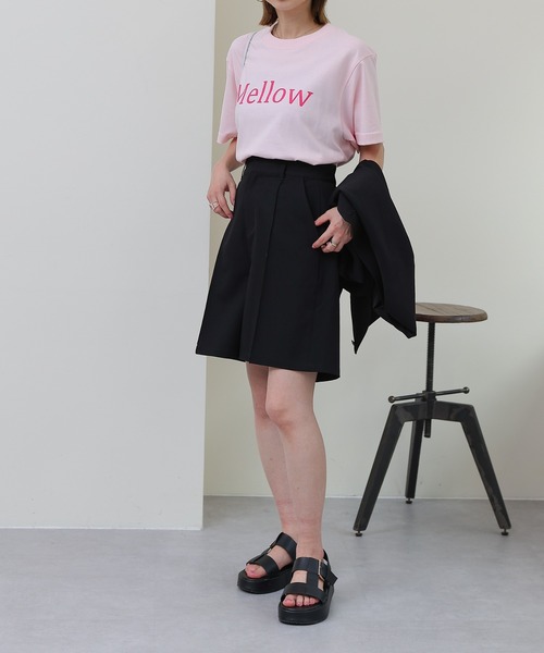 COLONY 2139（コロニートゥーワンスリーナイン）の「セットアップ対応 / TRPUピンタックバミューダパンツ/ハーフパンツ（その他パンツ・レディース・ブラック/アイボリー・FREE）」の20枚目の写真