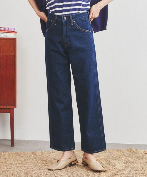 coen(コーエン)の「ストレートデニムパンツ(デニムパンツ・レディース・ブラック/ネイビー/コバルトブルー・S/M/L)」の2枚目の写真