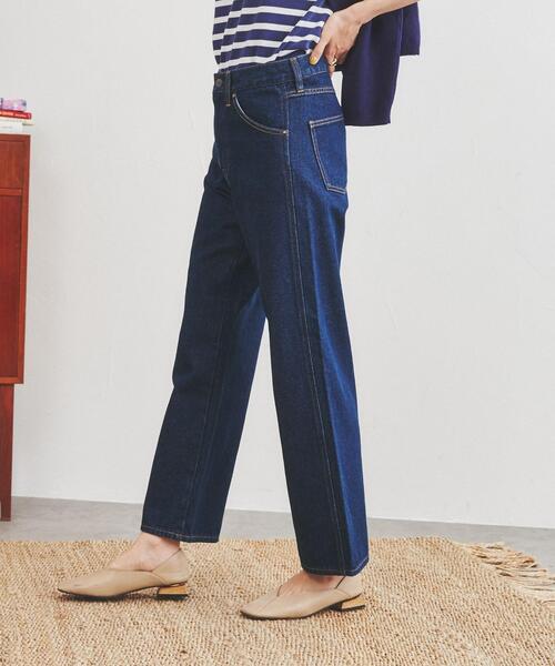 coen(コーエン)の「ストレートデニムパンツ(デニムパンツ・レディース・ブラック/ネイビー/コバルトブルー・S/M/L)」の9枚目の写真