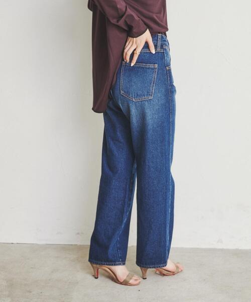 coen(コーエン)の「ストレートデニムパンツ(デニムパンツ・レディース・ブラック/ネイビー/コバルトブルー・S/M/L)」の20枚目の写真