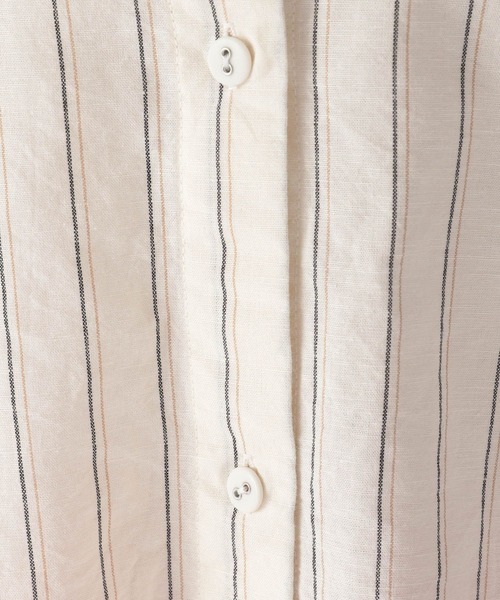 niko and...（ニコアンド）の「コットンリネンハーフスリーブシャツ（シャツ/ブラウス・レディース・ブルー/ホワイト/オフホワイト/オレンジ・LARGE/MEDIUM）」の6枚目の写真
