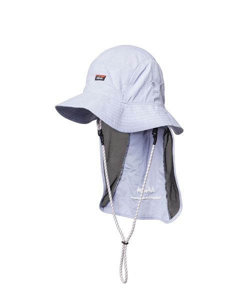 NANGA(ナンガ)の「NYLON TUSSER SUNSHADE HAT/ナイロンタッサーサンシェードハット(ハット・メンズ・ブラック/カーキ/ブルー/アイボリー/モカ/オレンジ/ライム/グレー/ライトブルー/ラベンダー・FREE)」の2枚目の写真