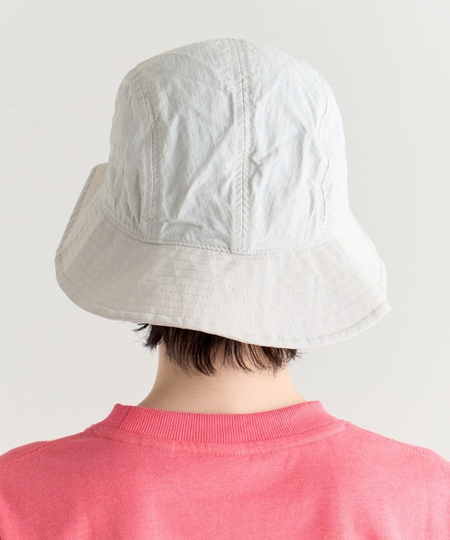 NANGA(ナンガ)の「NYLON TUSSER SUNSHADE HAT/ナイロンタッサーサンシェードハット(ハット・メンズ・ブラック/カーキ/ブルー/アイボリー/モカ/オレンジ/ライム/グレー/ライトブルー/ラベンダー・FREE)」の19枚目の写真