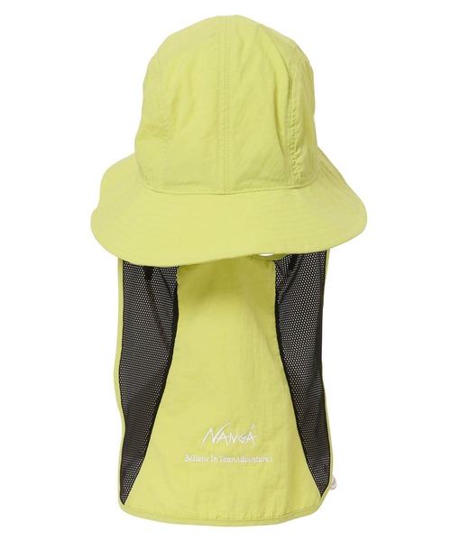 NANGA(ナンガ)の「NYLON TUSSER SUNSHADE HAT/ナイロンタッサーサンシェードハット(ハット・メンズ・ブラック/カーキ/ブルー/アイボリー/モカ/オレンジ/ライム/グレー/ライトブルー/ラベンダー・FREE)」の13枚目の写真