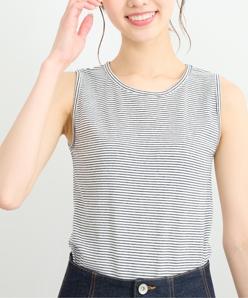 FREE'S MART(フリーズマート)の「細ボーダータンク(Tシャツ/カットソー・レディース・ホワイト系その他/ブラック系その他/ブルー系その他・FREE)」の2枚目の写真