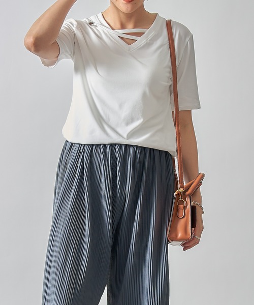 【THEAIRTOWN】Vネックアイレットコルセットトップ GY2345EW12277_1_l.jpg