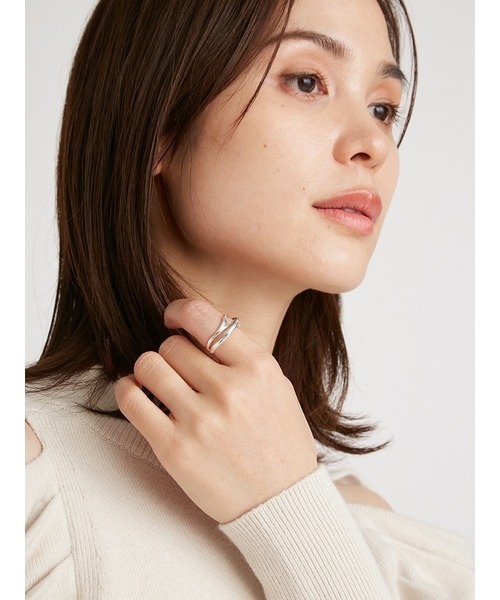 SNIDEL（スナイデル）の「リサイクルシルバーリング（リング・レディース・シルバー・FREE）」の2枚目の写真