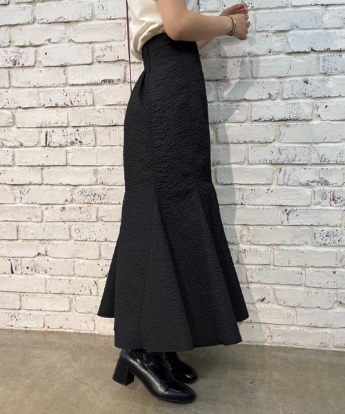 one after another NICE CLAUP（ワンアフターアナザーナイスクラップ）の「マチ付きマーメイドスカート（スカート・レディース・ベージュ系その他/ブラック系その他/ブラウン/ベージュ・SMALL/MEDIUM）」の14枚目の写真