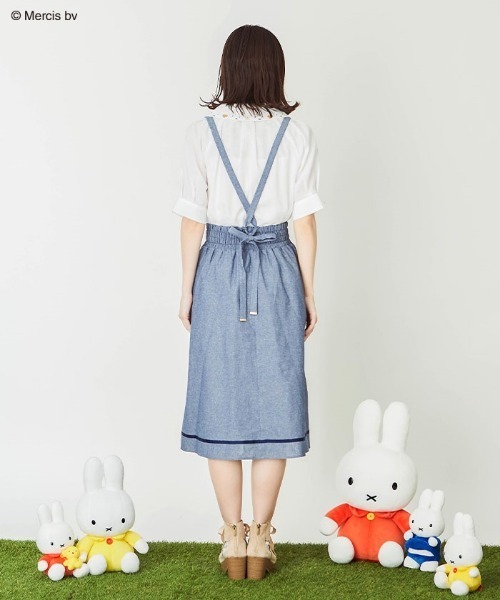 Miffy（ ミッフィー）の「ｍｉｆｆｙ／刺繍サス付きスカート（スカート・レディース・ブラウン/グレー/ネイビー・FREE）」の5枚目の写真