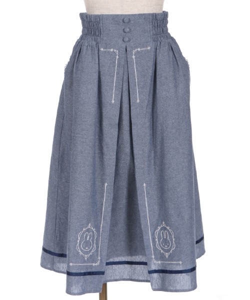 Miffy（ ミッフィー）の「ｍｉｆｆｙ／刺繍サス付きスカート（スカート・レディース・ブラウン/グレー/ネイビー・FREE）」の13枚目の写真