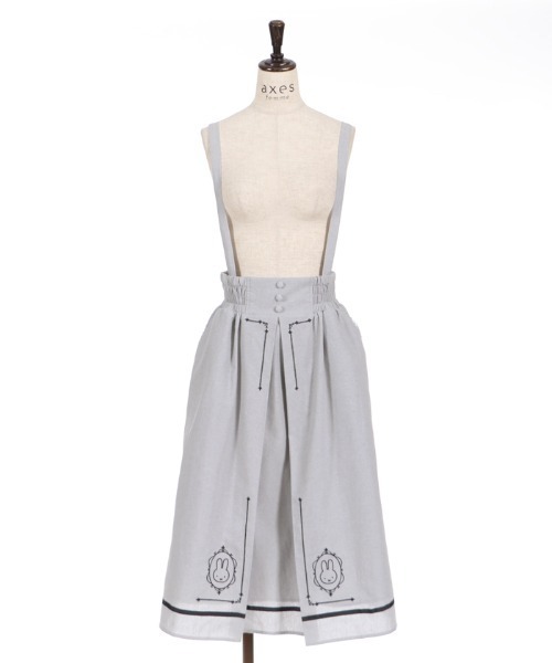 Miffy（ ミッフィー）の「ｍｉｆｆｙ／刺繍サス付きスカート（スカート・レディース・ブラウン/グレー/ネイビー・FREE）」の18枚目の写真