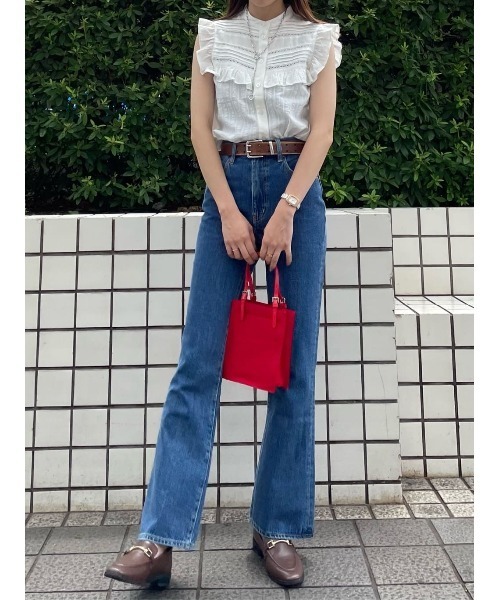 MOUSSY（マウジー）の「90S MID BLUE BOOTS CUT（デニムパンツ）」 - WEAR
