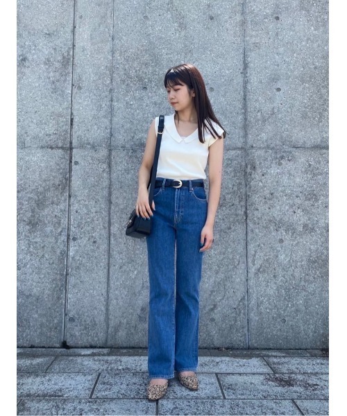 MOUSSY（マウジー）の「90S MID BLUE BOOTS CUT（デニムパンツ