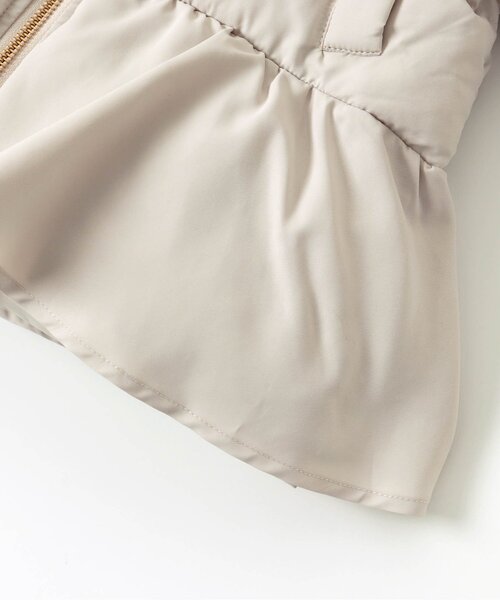 apres les cours（アプレレクール）の「【洗濯機でお洗濯OK】ペプラムリボン中綿アウター（ダウンジャケット/コート・キッズ・ベージュ/ネイビー/ピンク/サックスブルー・100/110/130/80/120/140/90）」の19枚目の写真