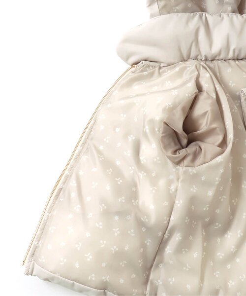 apres les cours（アプレレクール）の「【洗濯機でお洗濯OK】ペプラムリボン中綿アウター（ダウンジャケット/コート・キッズ・ベージュ/ネイビー/ピンク/サックスブルー・100/110/130/80/120/140/90）」の21枚目の写真