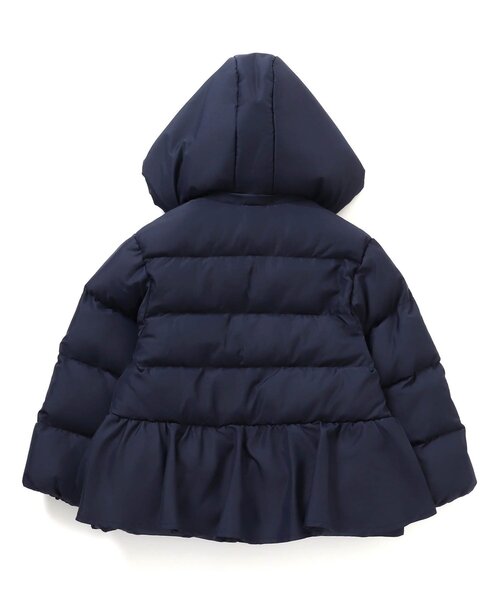 familiar 80 中綿ダウン ぺプラムリボン familiar 80 中綿ダウン ぺプラムリボン familiar ネイビー ペプラム