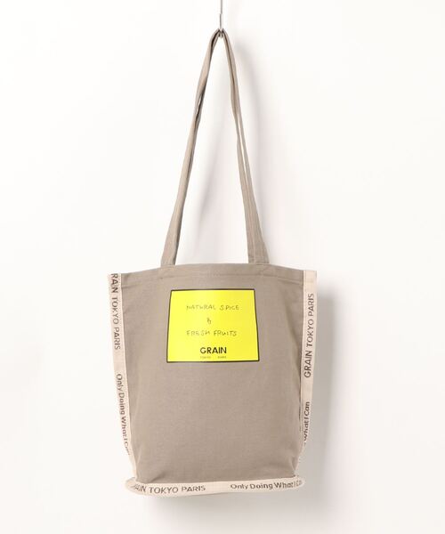 CIAOPANIC（チャオパニック）の「【GRAIN/グレイン】Grocery Carrier Tote S(グロサリー キャリア トート S)（トートバッグ・レディース・ブラック/ベージュ/パープル/ホワイト・FREE）」の4枚目の写真