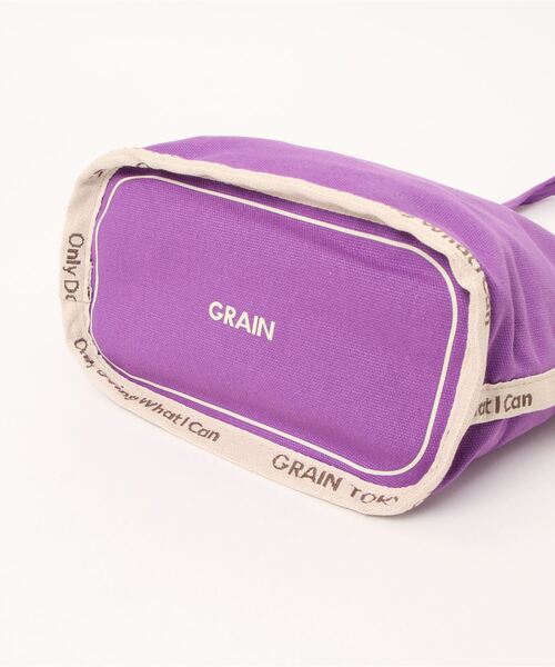 CIAOPANIC（チャオパニック）の「【GRAIN/グレイン】Grocery Carrier Tote S(グロサリー キャリア トート S)（トートバッグ・レディース・ブラック/ベージュ/パープル/ホワイト・FREE）」の8枚目の写真