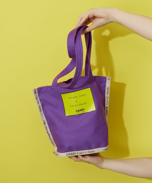 CIAOPANIC（チャオパニック）の「【GRAIN/グレイン】Grocery Carrier Tote S(グロサリー キャリア トート S)（トートバッグ・レディース・ブラック/ベージュ/パープル/ホワイト・FREE）」の18枚目の写真