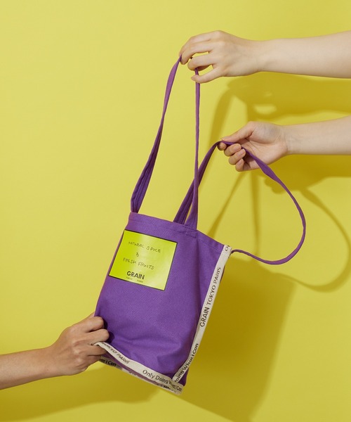 CIAOPANIC（チャオパニック）の「【GRAIN/グレイン】Grocery Carrier Tote S(グロサリー キャリア トート S)（トートバッグ・レディース・ブラック/ベージュ/パープル/ホワイト・FREE）」の19枚目の写真