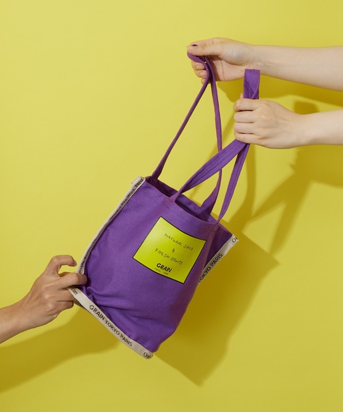 CIAOPANIC（チャオパニック）の「【GRAIN/グレイン】Grocery Carrier Tote S(グロサリー キャリア トート S)（トートバッグ・レディース・ブラック/ベージュ/パープル/ホワイト・FREE）」の20枚目の写真