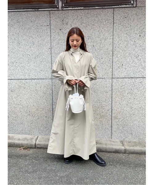 LAATO（ラート）の「FREELY SHIRTS ONE-PIECE（ワンピース・レディース・チャコールグレー/グレー・FREE）」の18枚目の写真