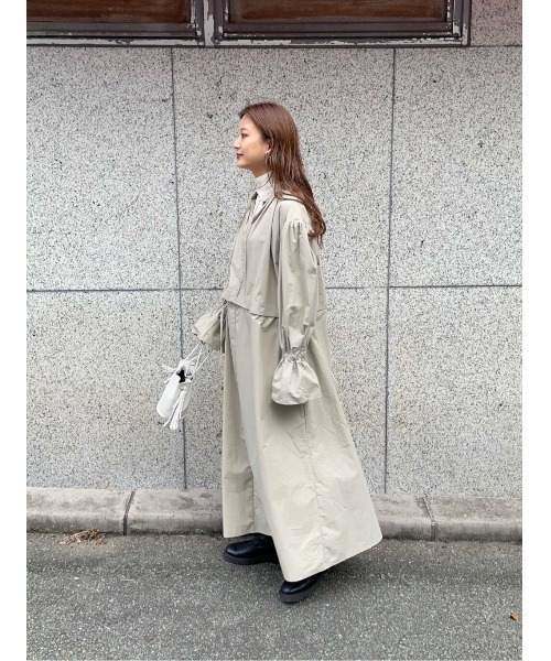 LAATO（ラート）の「FREELY SHIRTS ONE-PIECE（ワンピース・レディース・チャコールグレー/グレー・FREE）」の20枚目の写真