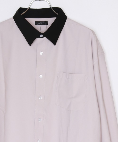 WESTSEA(ウエストシー)の「とろみシャツ ビッグシルエット クレリックシャツ(シャツ/ブラウス・メンズ・ホワイト/ライトブルー/グレイッシュベージュ/チャコール・M/L/XL)」の7枚目の写真