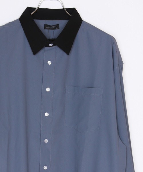 WESTSEA(ウエストシー)の「とろみシャツ ビッグシルエット クレリックシャツ(シャツ/ブラウス・メンズ・ホワイト/ライトブルー/グレイッシュベージュ/チャコール・M/L/XL)」の9枚目の写真