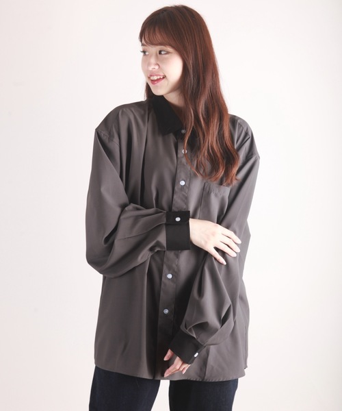 WESTSEA(ウエストシー)の「とろみシャツ ビッグシルエット クレリックシャツ(シャツ/ブラウス・メンズ・ホワイト/ライトブルー/グレイッシュベージュ/チャコール・M/L/XL)」の21枚目の写真