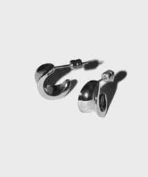 LHME | 【金属アレルギー対応】LHME リーフフープピアス/サージカルステンレス(ピアス（両耳用）)
