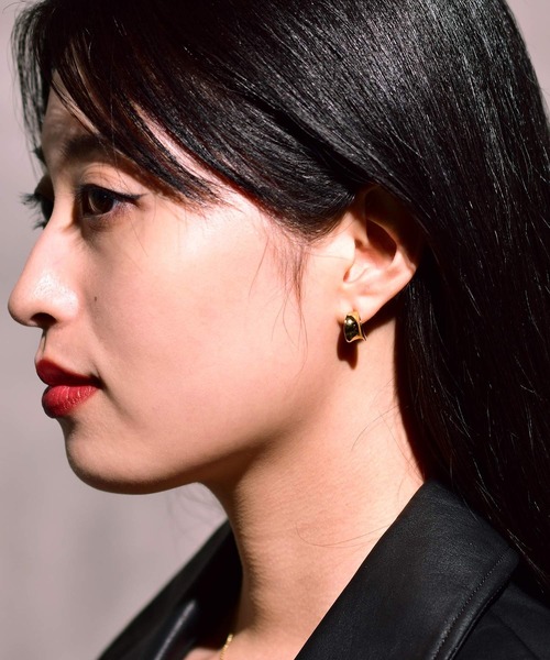 LHME（エルエイチエムイー）の「LHME リーフフープピアス/サージカルステンレス316L（金属アレルギー対応）（ピアス（両耳用）・レディース・シルバー/ゴールド・ONE SIZE）」の19枚目の写真