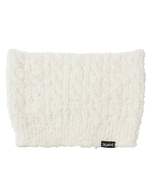 【即完売品】新品未使用❗️X-girl ネコ耳ニット帽White X-girl（エックスガール）の「CAT EAR KNIT CAP（ニットキャップ