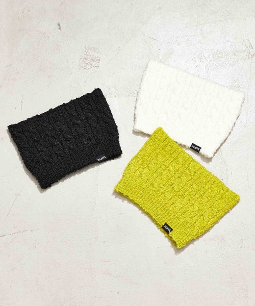 X-girl(エックスガール)の「CAT EAR KNIT CAP(ニットキャップ/ビーニー・レディース・ホワイト/ブラック/イエロー・ONE SIZE)」の7枚目の写真