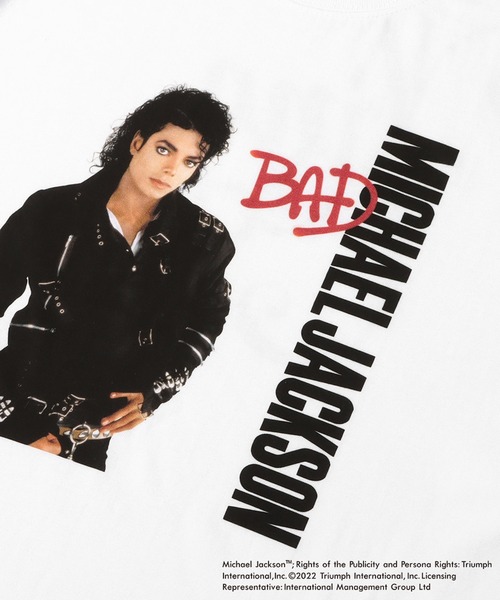 atmos pink(アトモスピンク)の「Michael Jackson x atmos Bad TEE / マイケルジャクソン x アトモス バッド Tシャツ 【SP】(Tシャツ/カットソー・メンズ・ホワイト/ブラック・M/L/XL)」の8枚目の写真