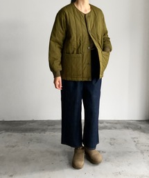 MONT KEMMEL(モンケメル)のST:MONT KEMMEL COTTON TWILL PADDING モンケメルコットンツイルボンディング(ミリタリージャケット)