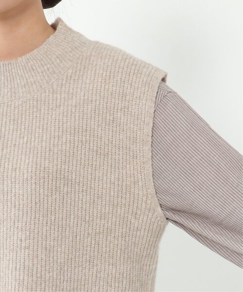 LBC（エルビーシー）の「cafeウールバックスリットベスト（ベスト・レディース・グレー/ブラック/ベージュ・M）」の11枚目の写真