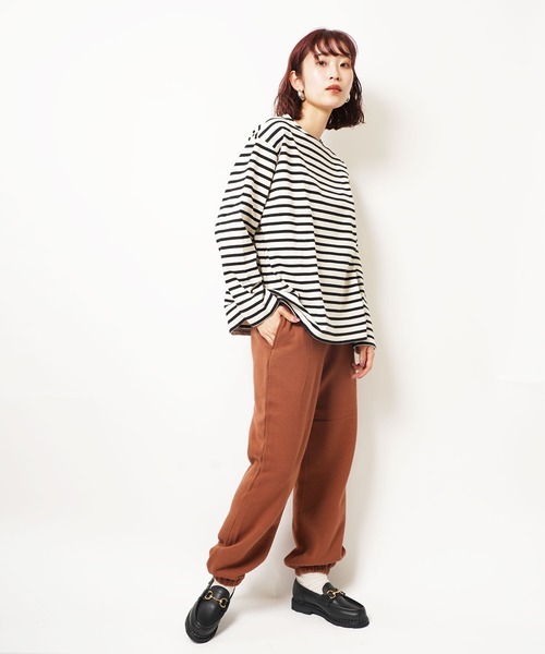 THE SHINZONE(ザ シンゾーン)の「COMMON SWEAT PANTS(スウェットパンツ・レディース・グリーン系その他/ブラウン/ブルー系その他/ブラック・FREE)」の9枚目の写真