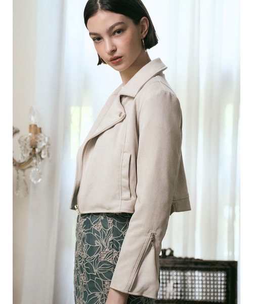 DURAS（デュラス）の「ライダースジャケット（ライダースジャケット・レディース・ブラック/アイボリー/モカ・FREE）」の11枚目の写真