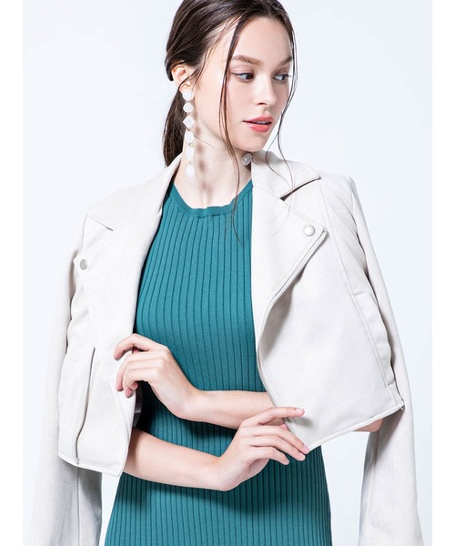 DURAS（デュラス）の「ライダースジャケット（ライダースジャケット・レディース・ブラック/アイボリー/モカ・FREE）」の16枚目の写真