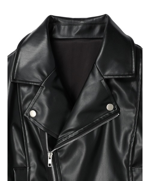 DURAS（デュラス）の「ライダースジャケット（ライダースジャケット・レディース・ブラック/アイボリー/モカ・FREE）」の15枚目の写真