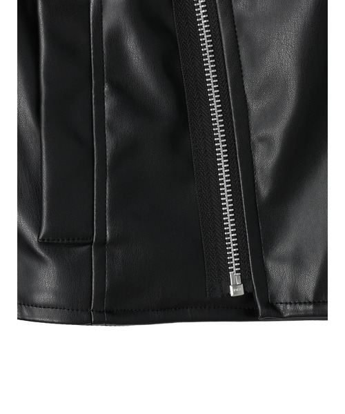 DURAS（デュラス）の「ライダースジャケット（ライダースジャケット・レディース・ブラック/アイボリー/モカ・FREE）」の5枚目の写真