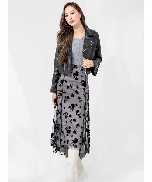 DURAS（デュラス）の「ライダースジャケット（ライダースジャケット・レディース・ブラック/アイボリー/モカ・FREE）」の8枚目の写真